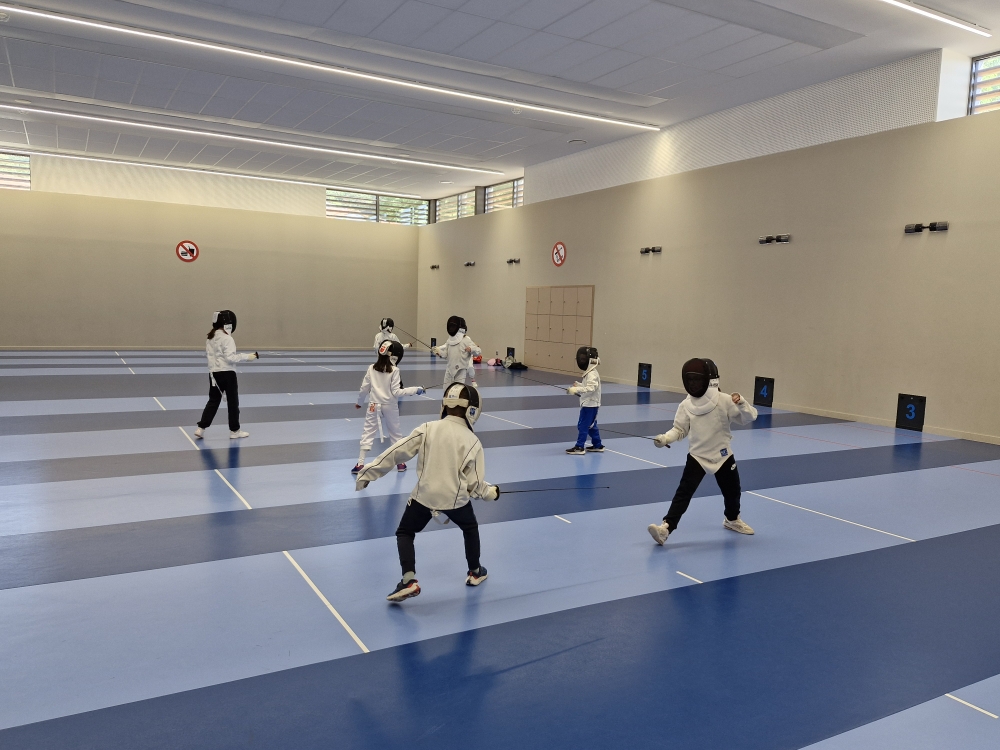 Salle d’armes du gymnase La Chanal à Miribel